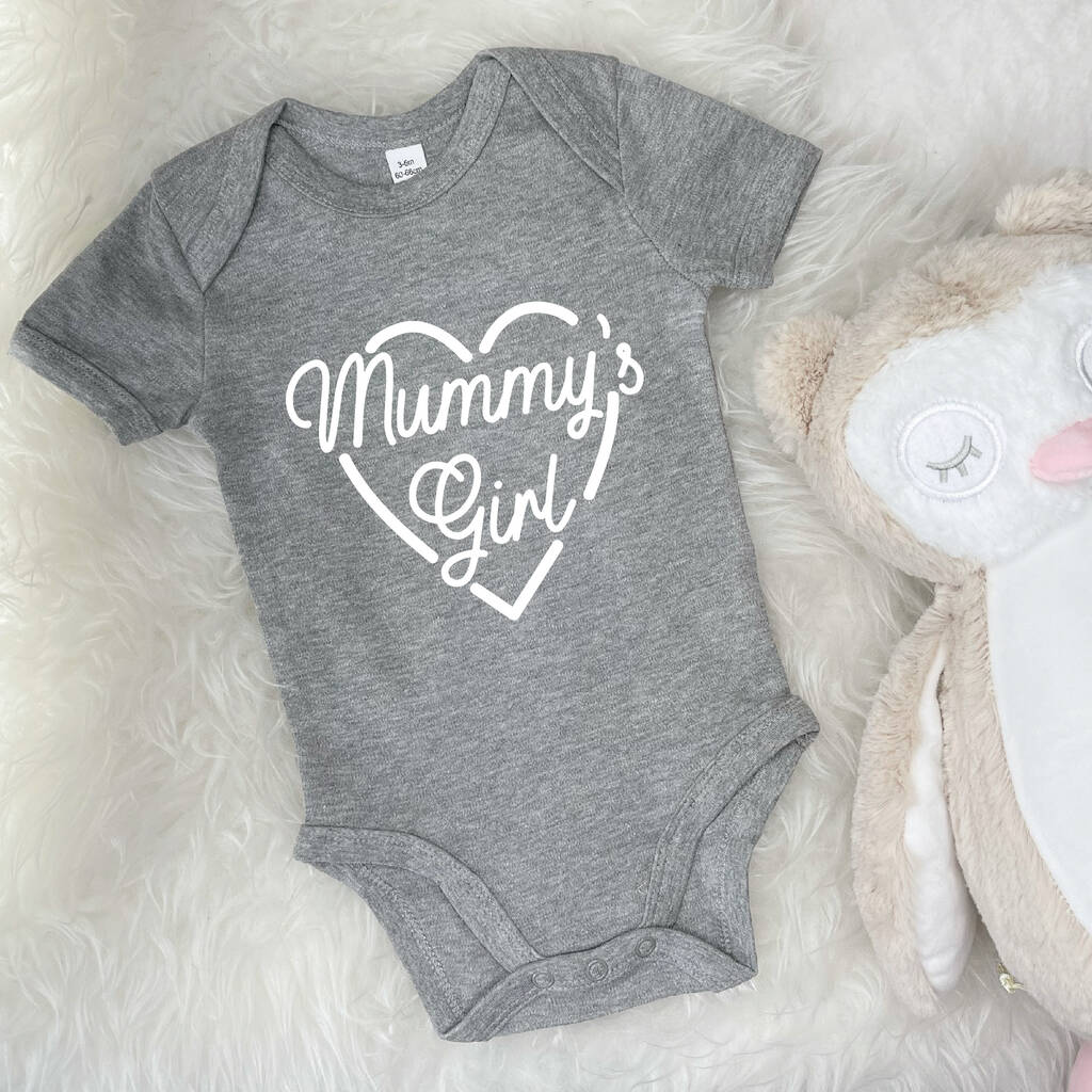 Mummy's Girl Babygrow With Heart - Lovetree Design