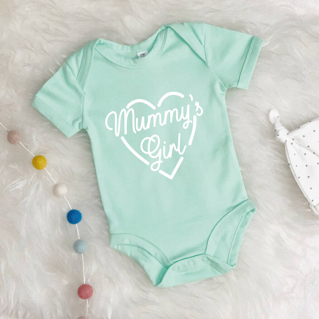 Mummy's Girl Babygrow With Heart - Lovetree Design