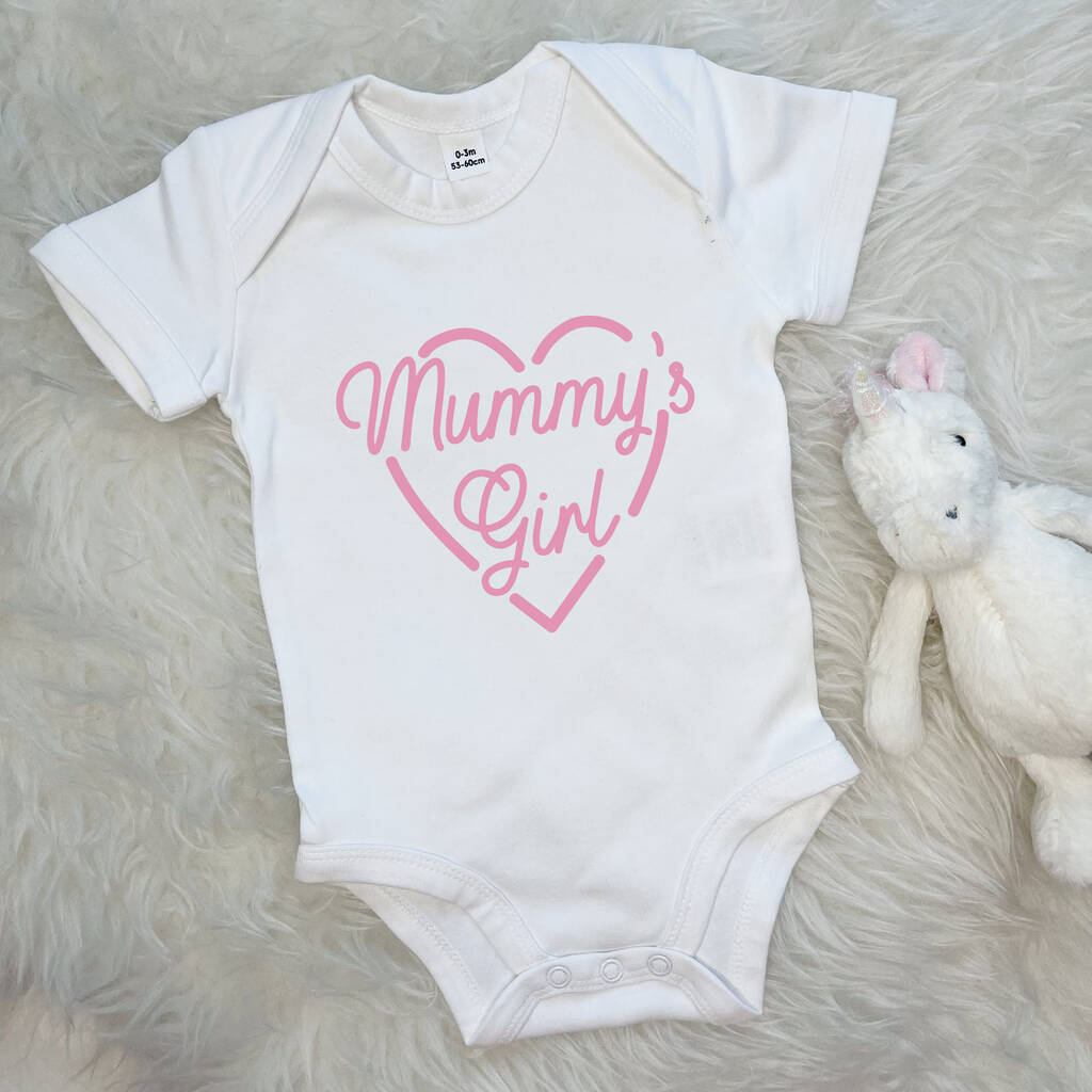 Mummy's Girl Babygrow With Heart - Lovetree Design