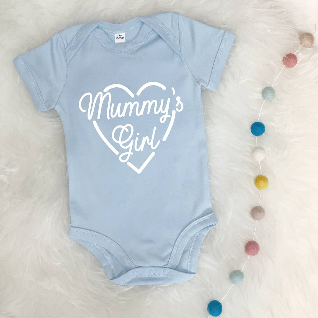 Mummy's Girl Babygrow With Heart - Lovetree Design