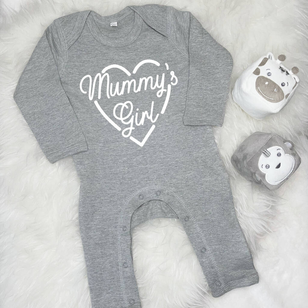Mummy's Girl Babygrow With Heart - Lovetree Design