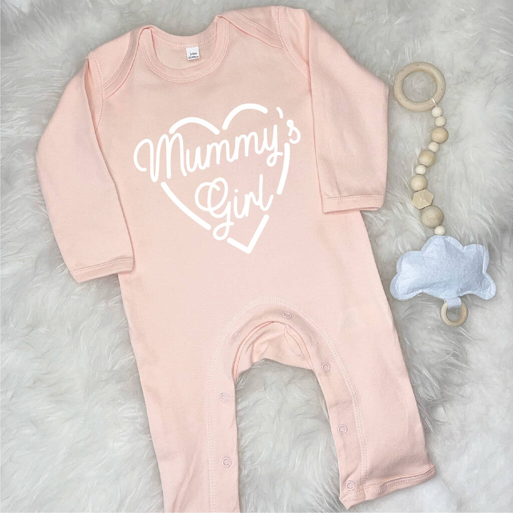Mummy's Girl Babygrow With Heart - Lovetree Design