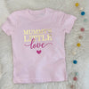 Mummy's Little Love Valentines T Shirt - Lovetree Design