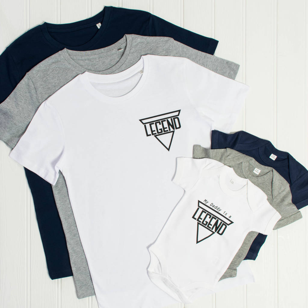 'My Daddy Is A Legend' Father's Day Babygrow - Lovetree Design