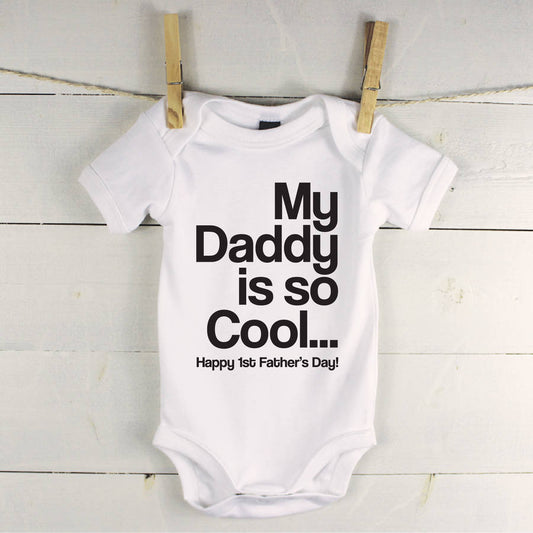 My Daddy Is So Cool…Personalised Babygrow - Lovetree Design