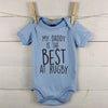 'My Daddy Is The Best…' Personalised Babygrow - Lovetree Design