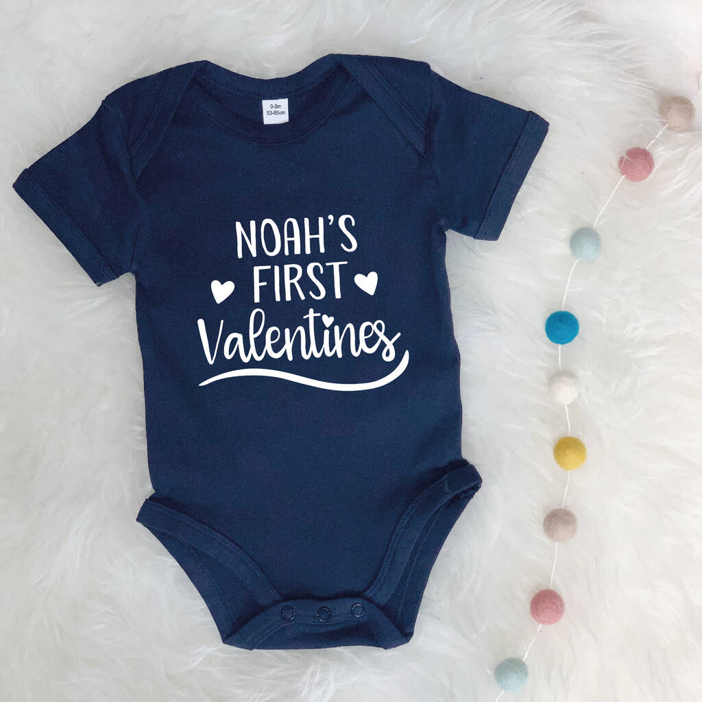 My First Valentines Day Personalised Baby Outfit - Lovetree Design