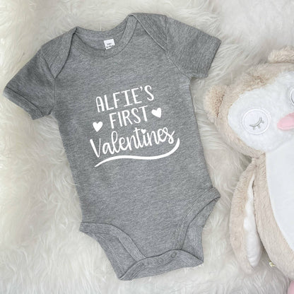 My First Valentines Day Personalised Baby Outfit - Lovetree Design