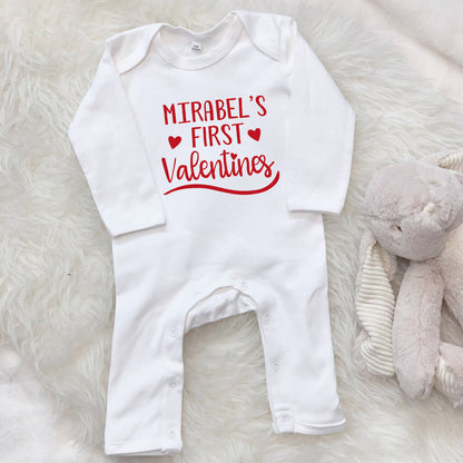 My First Valentines Day Personalised Baby Outfit - Lovetree Design