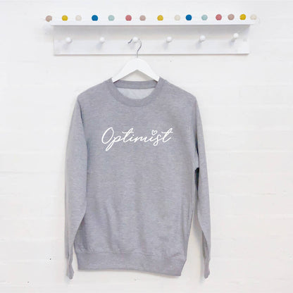 'Optimist' Slogan Jumper - Lovetree Design