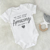 Our First Cuddle Will Be Amazing Love Bump Babygrow - Lovetree Design