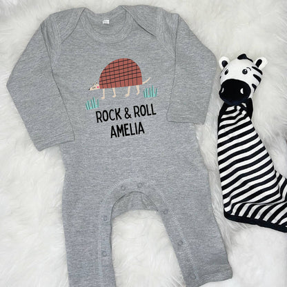 Personalised Armadillo Rock And Roll Rompersuit - Lovetree Design