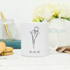 Personalised Birth Flower Mug With Birthday - Lovetree Design