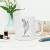 Personalised Birth Flower Mug With Birthday - Lovetree Design