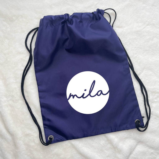 Kids Personalised Pe / Swimming Bag Circle Design - Lovetree Design