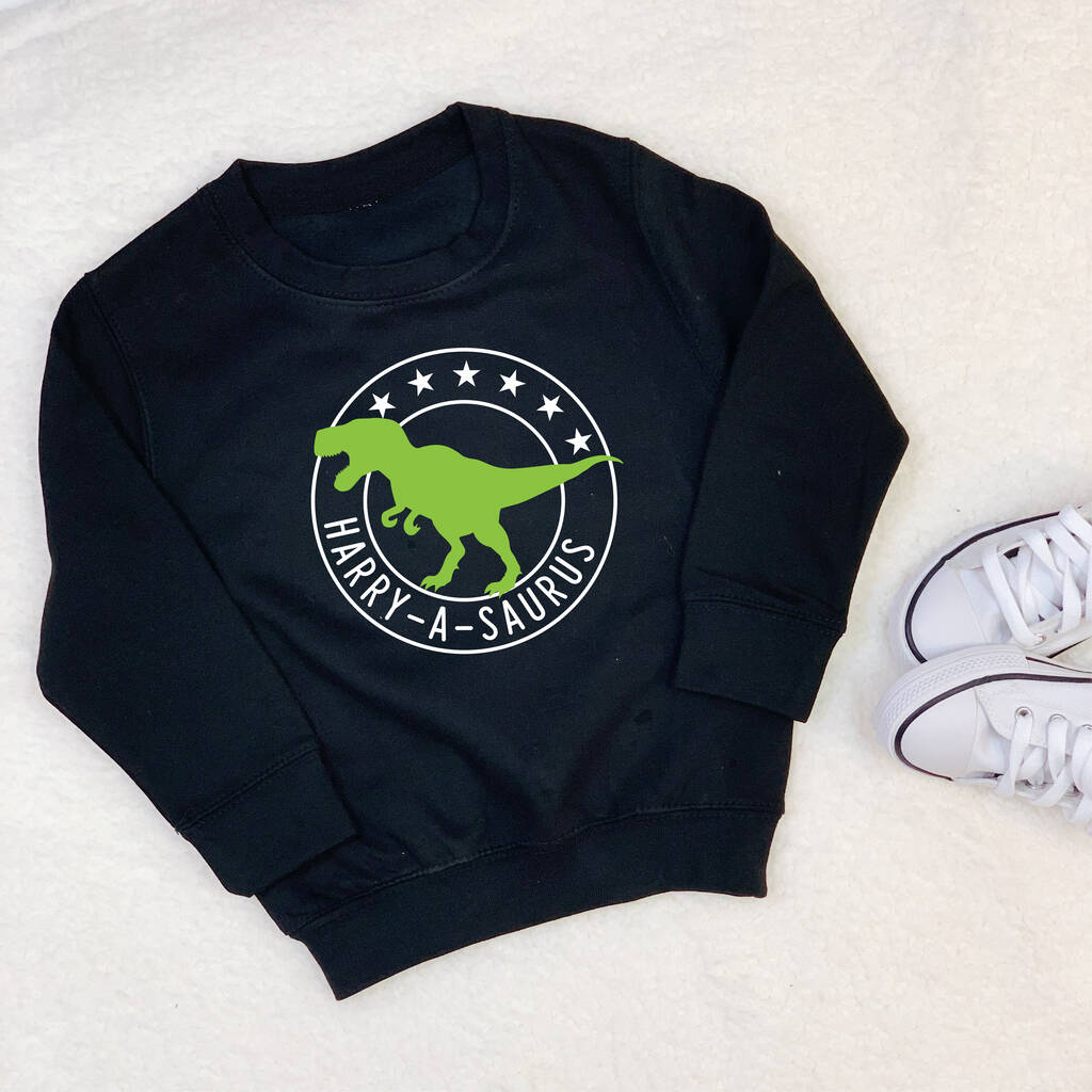 Personalised Dinosaur Kids Sweatshirt - Lovetree Design