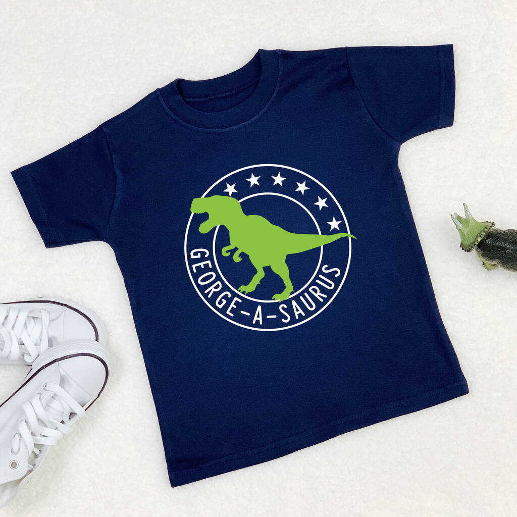 Personalised Dinosaur Kids T Shirt - Lovetree Design