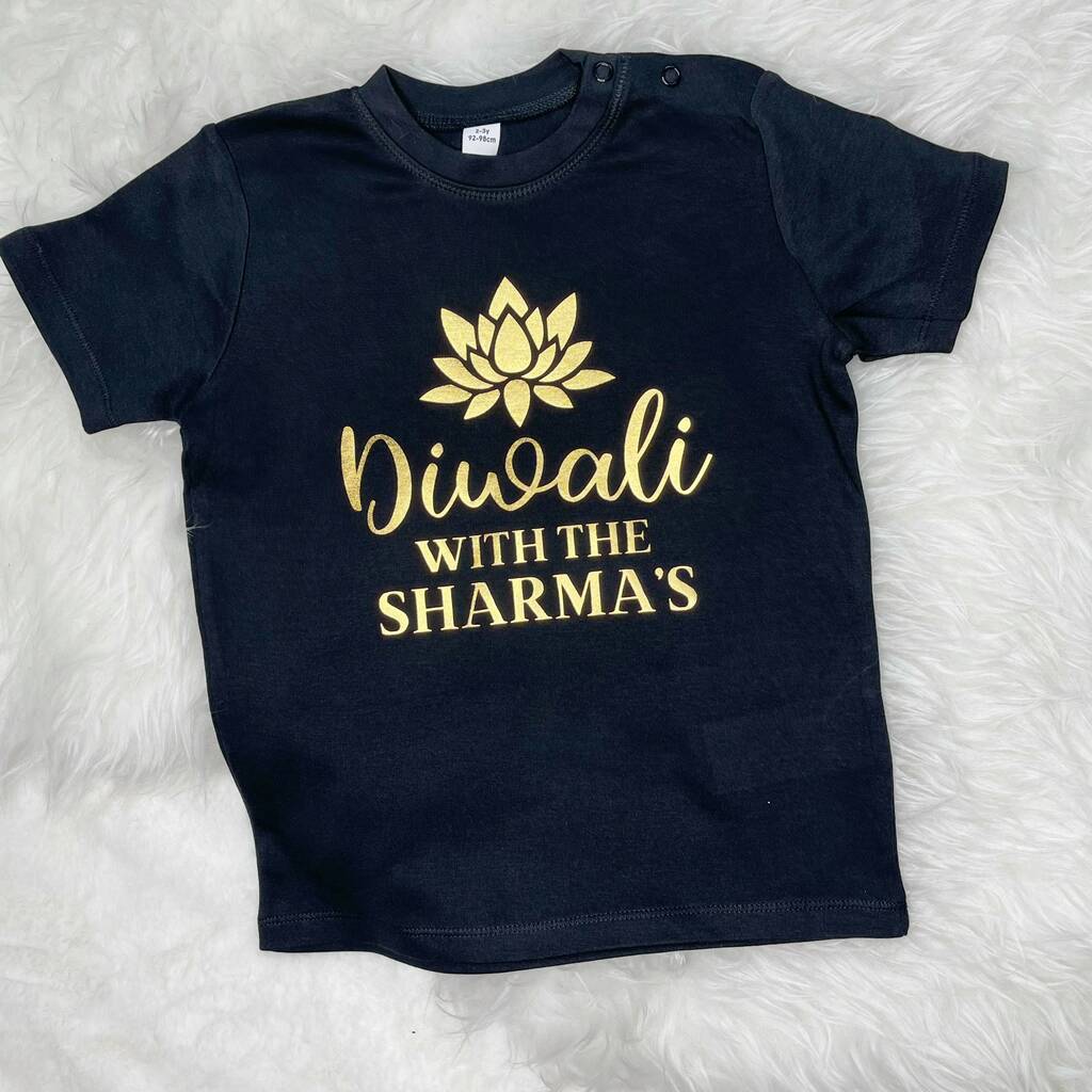 Personalised Diwali Matching Family T Shirt Set - Lovetree Design