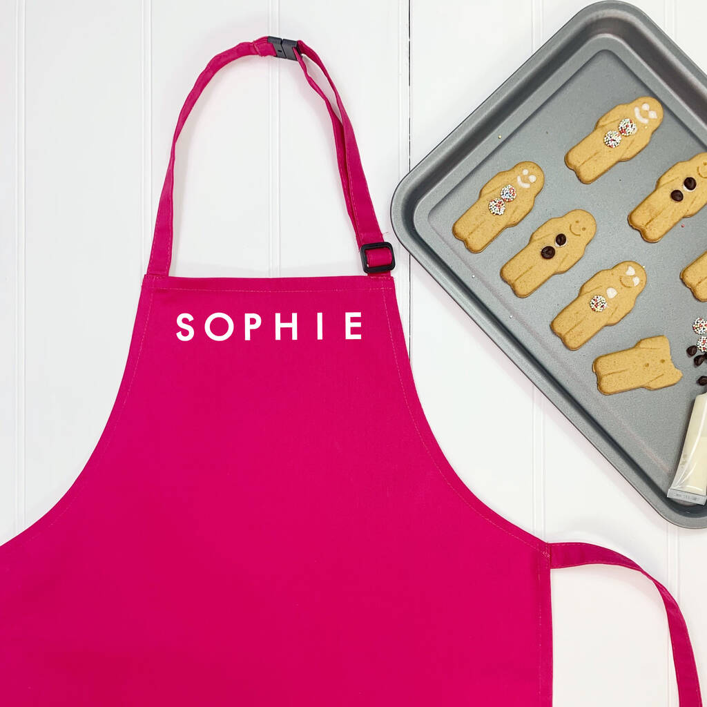 Personalised Kids Apron With Name - Lovetree Design