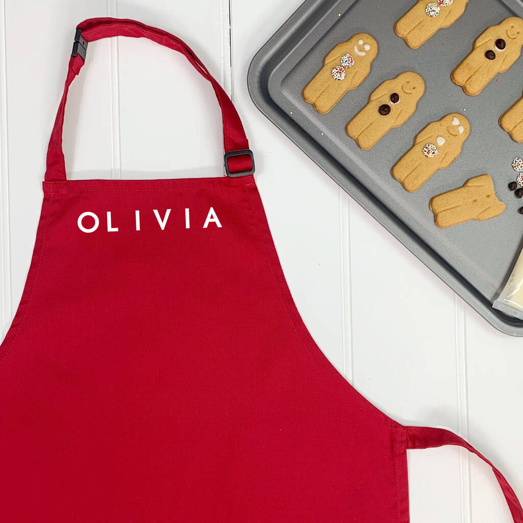 Personalised Kids Apron With Name - Lovetree Design