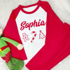Personalised Kids Candy Cane Christmas Pj's - Lovetree Design