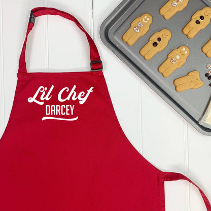 Personalised Kids Little Chef Apron Retro Style - Lovetree Design