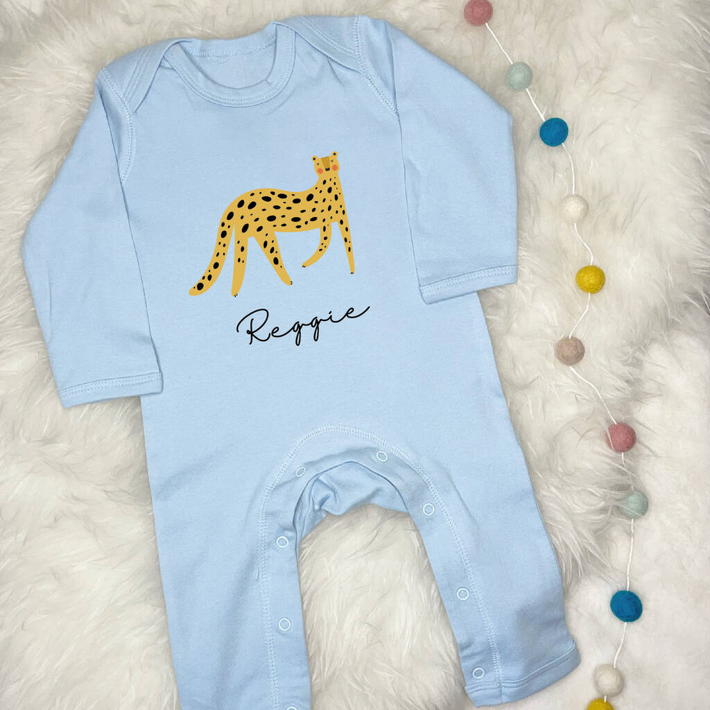 Personalised Leopard Rompersuit - Lovetree Design