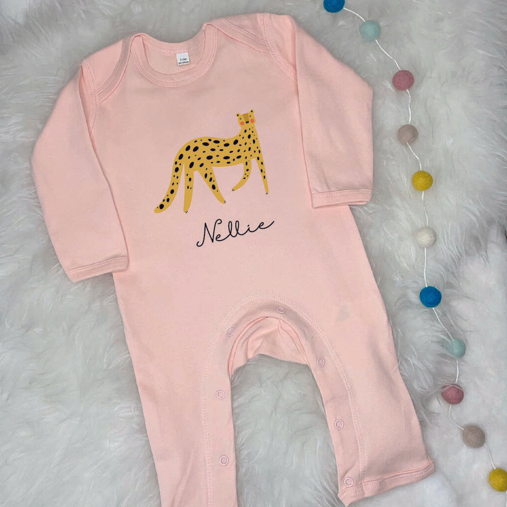 Personalised Leopard Rompersuit - Lovetree Design