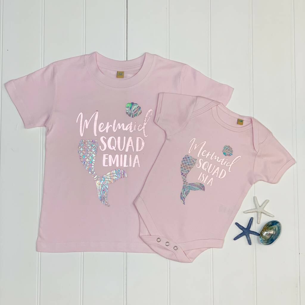Personalised Mermaid Babygrow - Lovetree Design