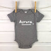 Personalised Name Baby Grow With Star - Lovetree Design