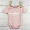 Personalised Name Baby Grow With Star - Lovetree Design