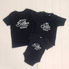 Personalised Retro Sibling Set Of Three T Shirts - Lovetree Design