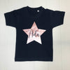 Personalised Rose Gold Star T Shirt - Lovetree Design