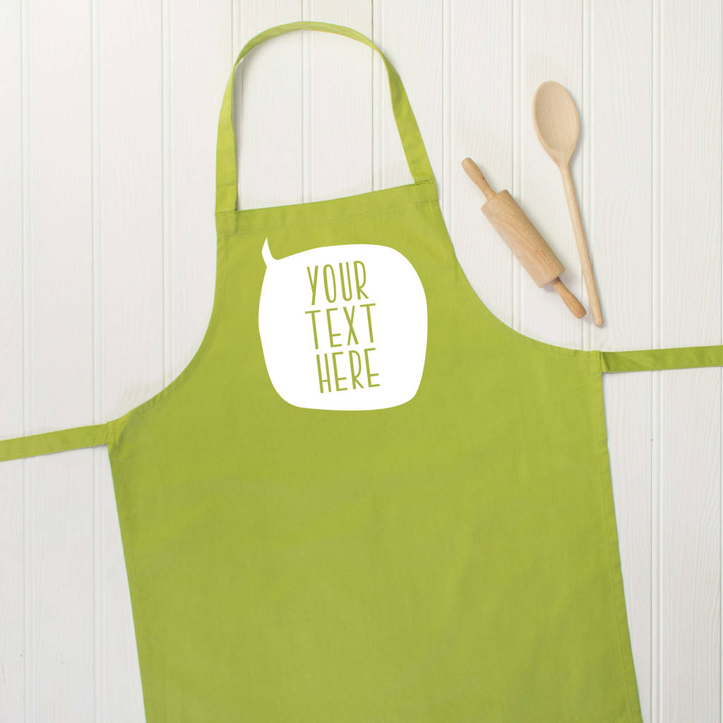 Personalised Speech Bubble Apron - Lovetree Design