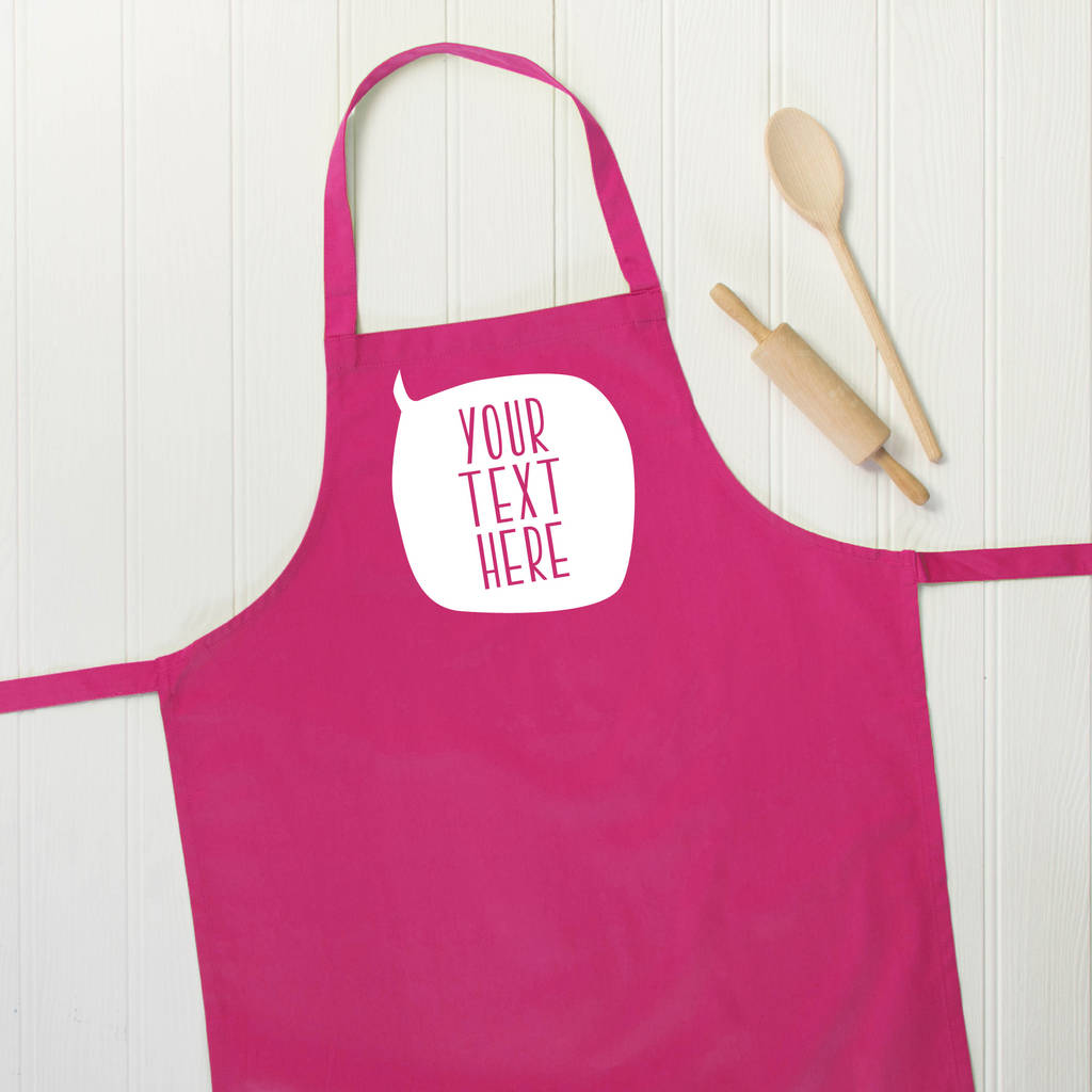 Personalised Speech Bubble Apron - Lovetree Design