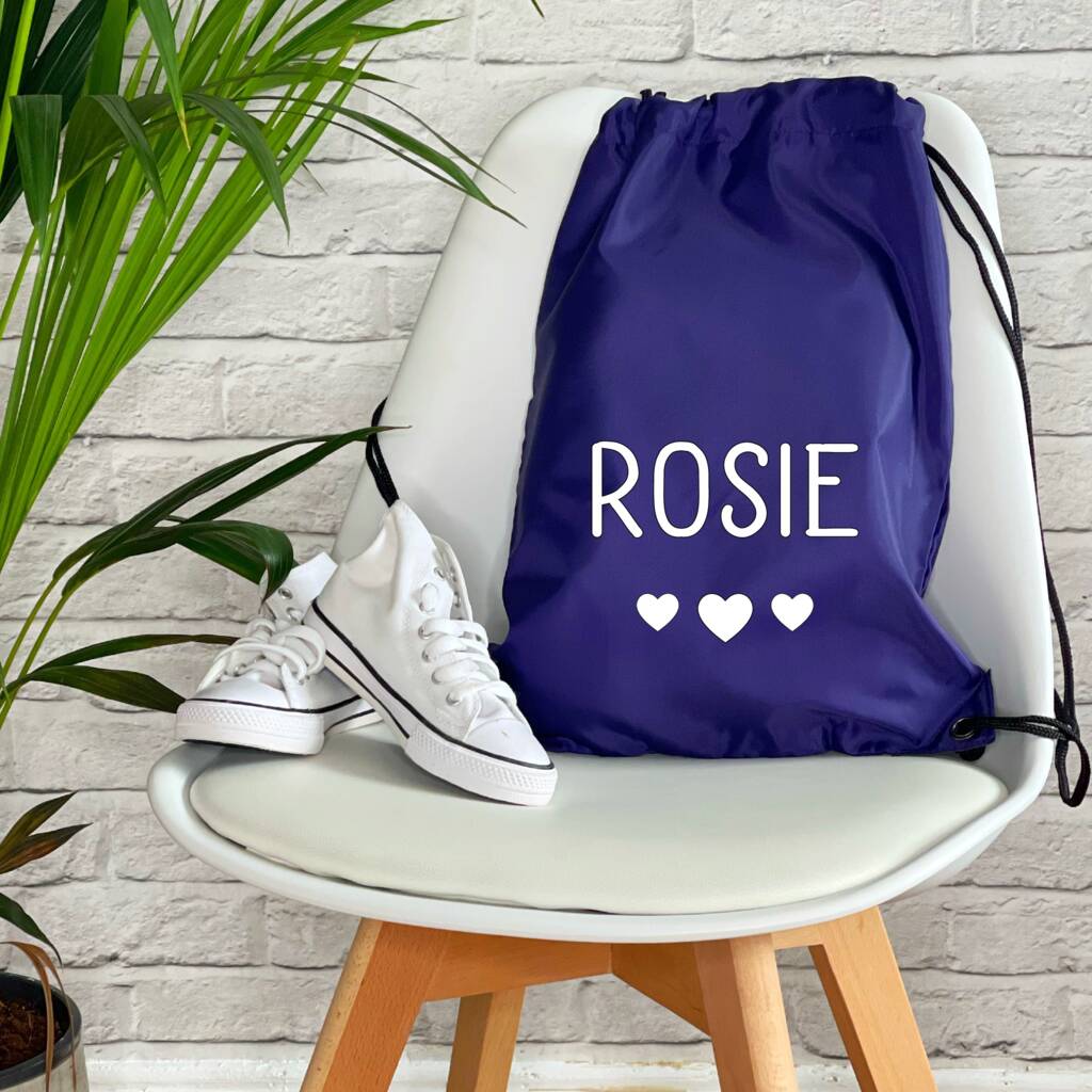 Star Or Heart Personalised Kids Pe / Gym Bag - Lovetree Design