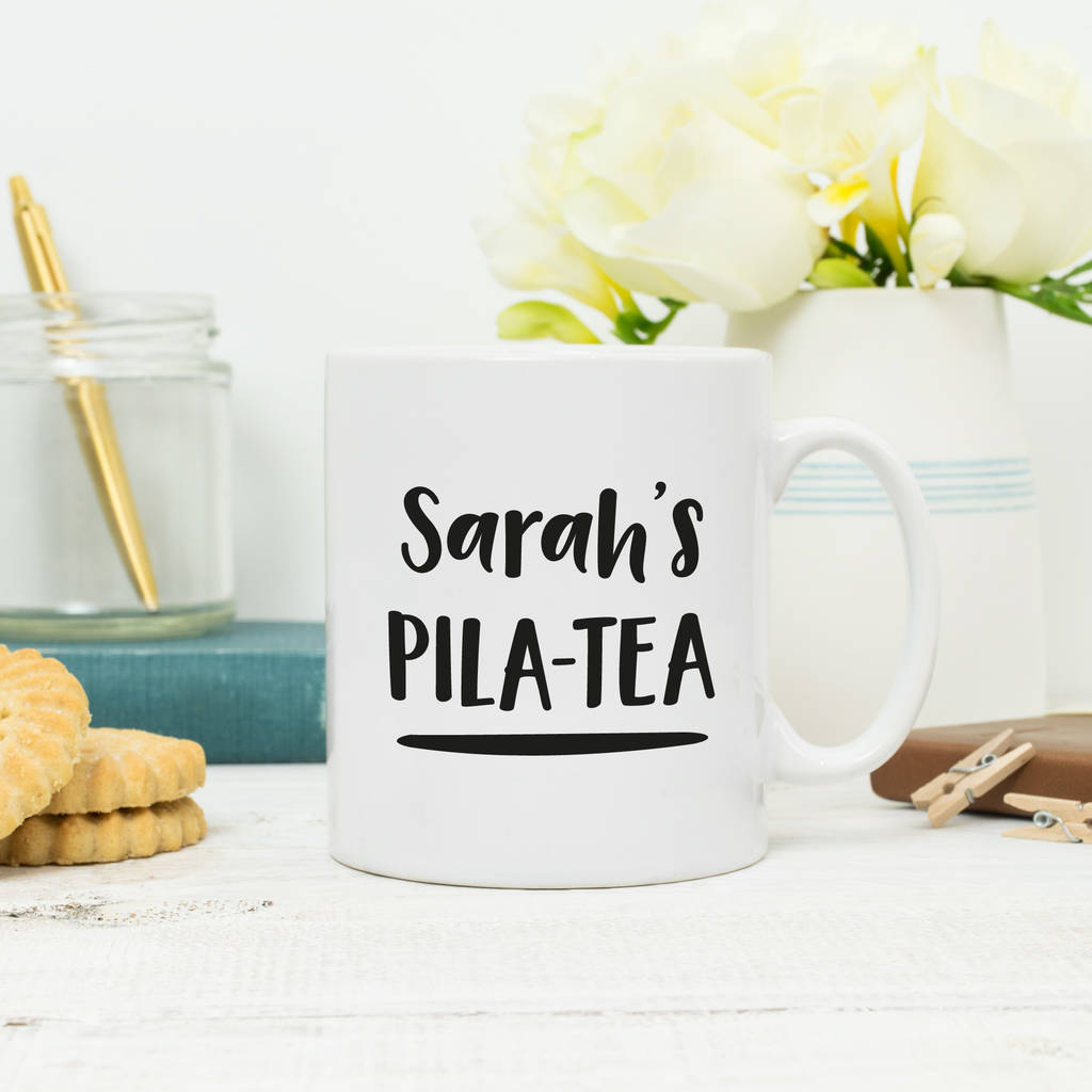 Pilates Mug Personalised Pila-Tea Mug - Lovetree Design