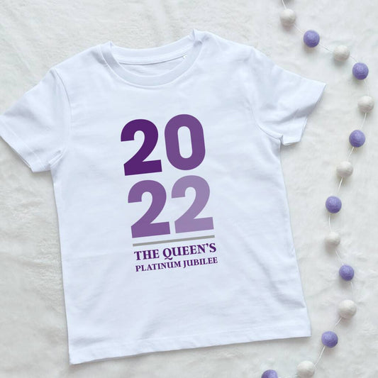 Queen's Platinum Jubilee 2022 Kids T Shirt - Lovetree Design