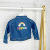 Rainbow Personalised Denim Jacket For Girls - Lovetree Design