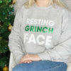 Resting Grinch Face Christmas Sweatshirt - Lovetree Design