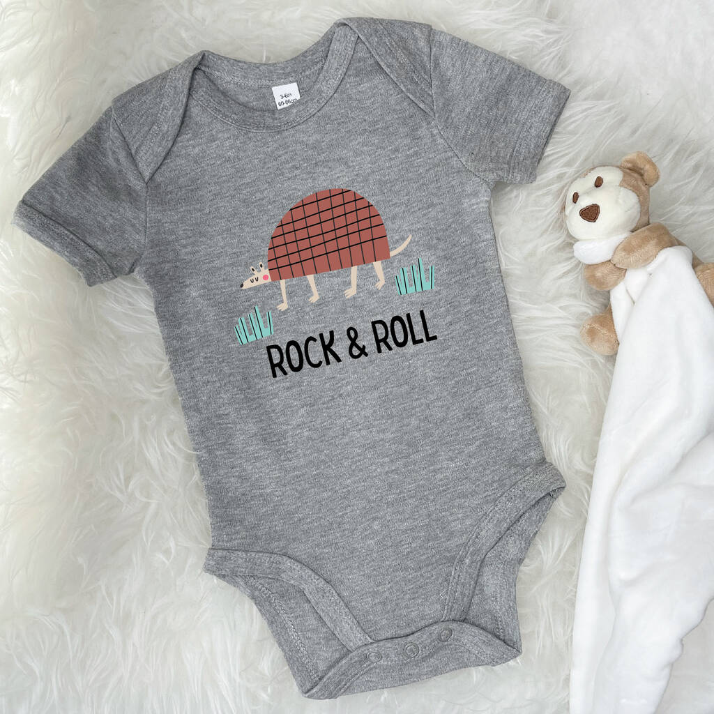 Rock And Roll Armadillo Babygrow - Lovetree Design