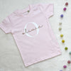 Rose Gold And Pink Girls T Shirt Personalised With Name - Lovetree Design