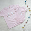 Rose Gold And Pink Personalised Girls T Shirt Set - Lovetree Design