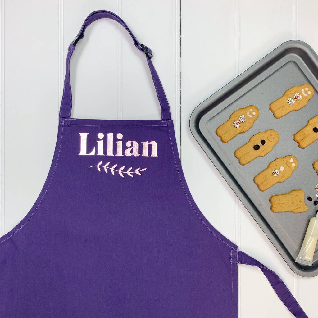 Rose Gold Personalised Kids Artisan Apron - Lovetree Design