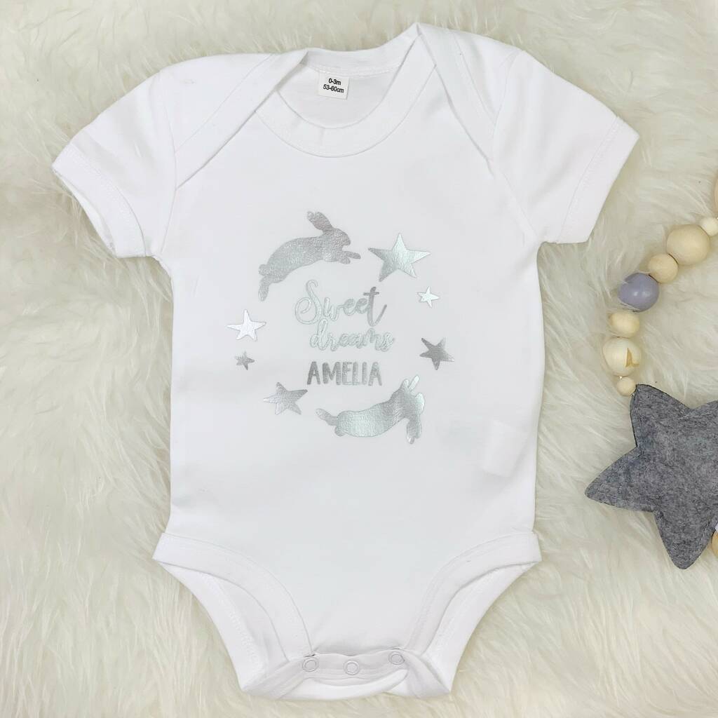 Sweet Dreams Personalised Babygrow - Lovetree Design