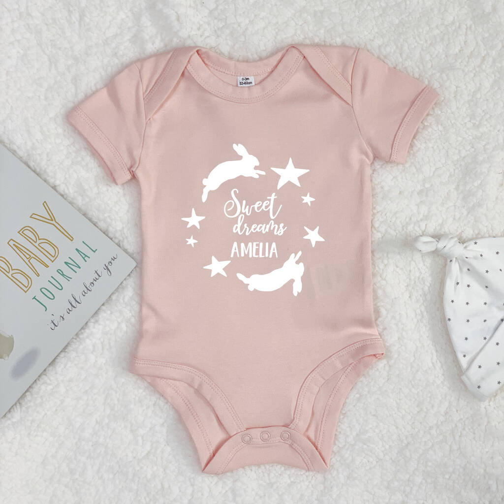 Sweet Dreams Personalised Babygrow - Lovetree Design