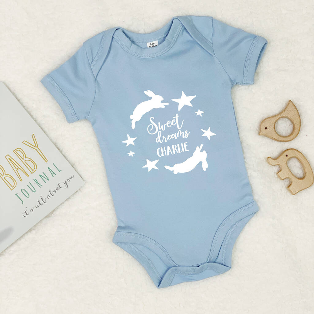 Sweet Dreams Personalised Babygrow - Lovetree Design