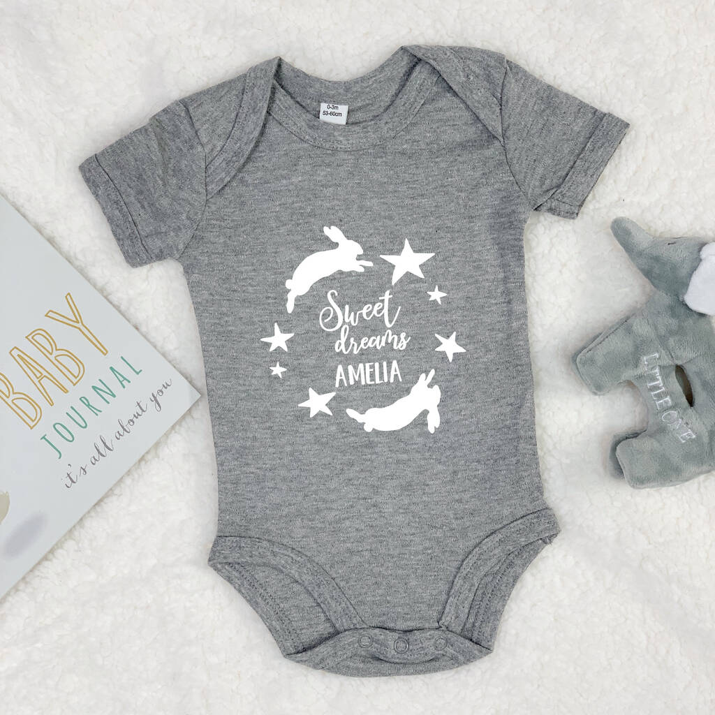 Sweet Dreams Personalised Babygrow - Lovetree Design