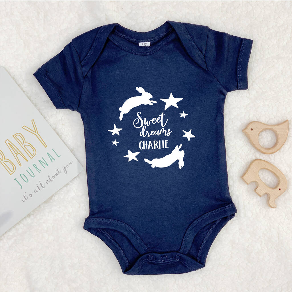 Sweet Dreams Personalised Babygrow - Lovetree Design