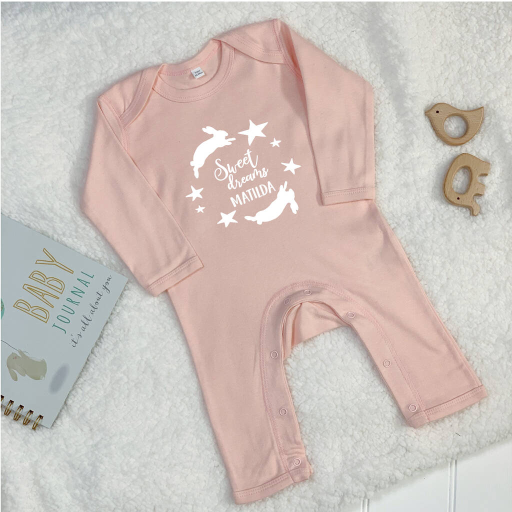 Sweet Dreams Personalised Babygrow - Lovetree Design